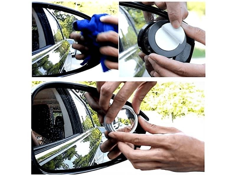 Blindspot Rearview Convex Mirror – 2pcs | Wide-Angle Anti-Glare Side Mirror for Cars & Vehicles
